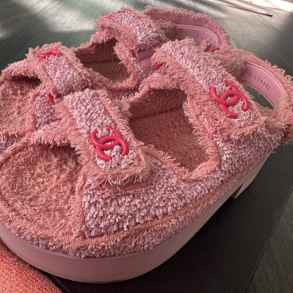 Chanel Pink Platform Sandals size 38 - Picture 4 of 7